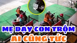 “Mẹ hiền” dạy con TR.ỘM vặt giữa ban ngày – camera ghi lại khiến ai xem cũng phẫn nộ!