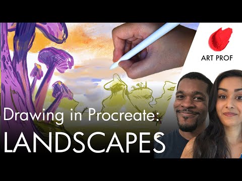 Procreate Demo: Painting Landscapes for Self-Taught Artists