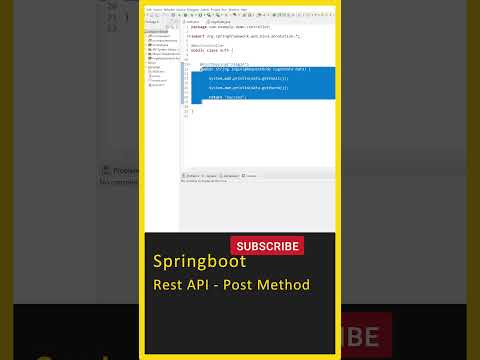 Java Spring Boot Rest Api Post Method Spring Boot Tutorial Lombok Rest Api Spring Boot Coding
