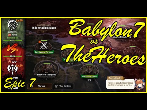 [ENG] Epic 7 - Guild War - Babylon7 vs. TheHeroes (2023-04-10)