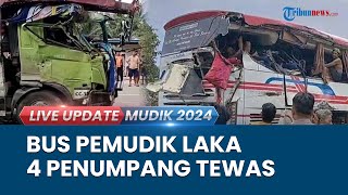 Tabrakan Maut Bus Pemudik Vs Truk Hino di Pasangkayu Sulbar, Empat Penumpang Tewas Lima Luka Berat
