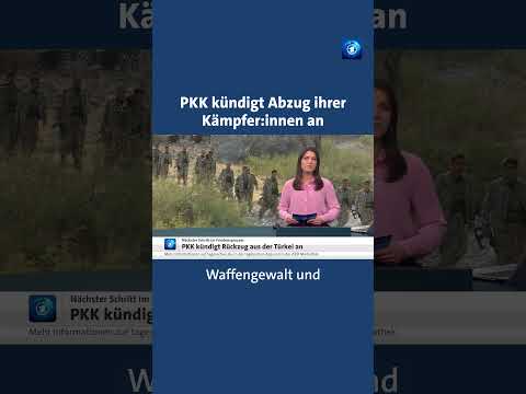 PKK announces withdrawal of its fighters from Turkey. #pkk #turkey #news #tagesschau