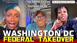 BLACK PEOPLE REACTIONS | TRUMP Sends NATIONAL GUARD FEDERAL TROOPS To Take Over Washington DC