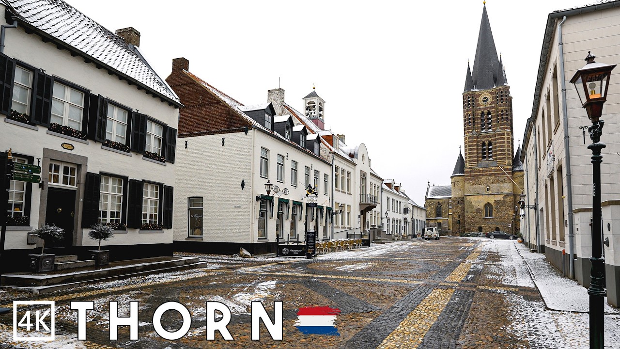 Thorn Netherlands  | The White Village in a Winter Wonderland ❄️ 4K  60 fps