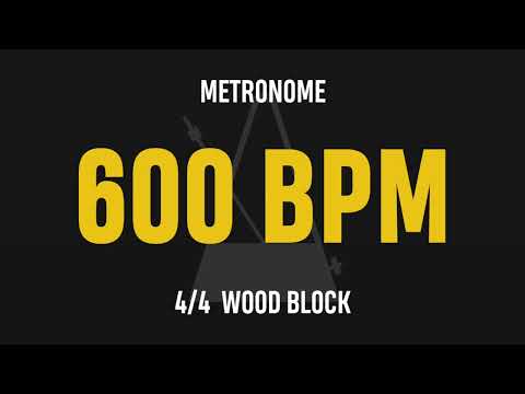 600 BPM 4/4 - Best Metronome (Sound : Wood block)