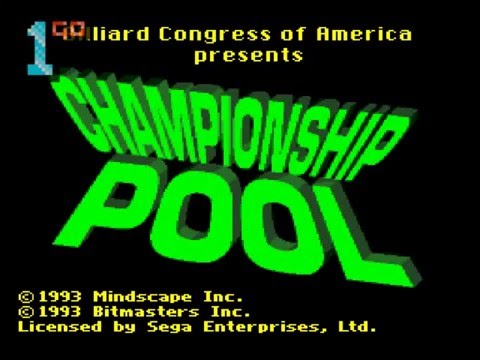 1GO Short Play - Championship Pool (Mega Drive/Genesis) (With Commentary)