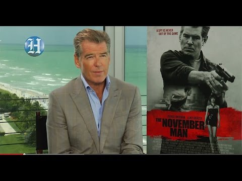 Pierce Brosnan talks about his new movie "November Man"
