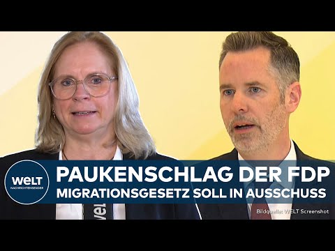 BUNDESTAG: Paukenschlag der FDP! Migrationsgesetz soll zurück in Ausschuss - SPD und Grüne im Boot