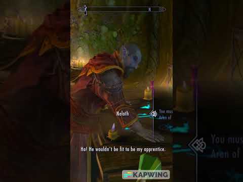Master Neloth about Savos Aren. Skyrim Special Edition