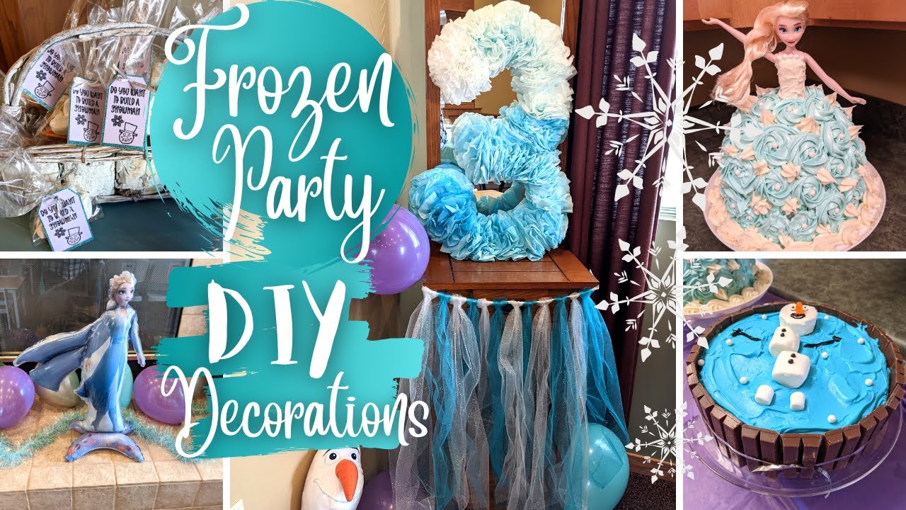 DIY Frozen Party Decorations