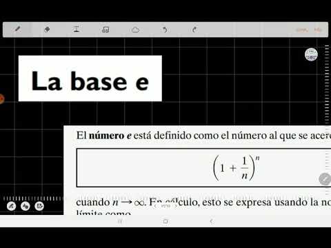 Funciones exponenciales - La base e