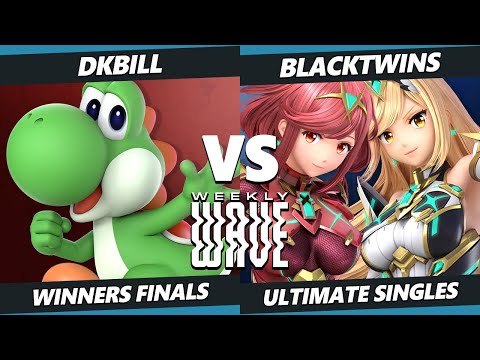 Weekly Wave 22 Winners Finals - DKbill (Yoshi) Vs. Blacktwins (Pyra Mythra) SSBU Ultimate Tournament