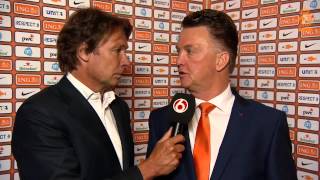 Interview Van Gaal na Nederland - Ecuador