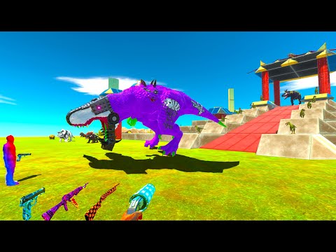 FPS PERSPECTIVE vs DINOSAURS RESCUE MISSION IN JURASSIC PARK  - Animal Revolt Battle Simulator