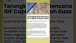 Terungkap Peta Rencana Israel yang Ingin Caplok 40 Persen Wilayah Gaza, Ubah Jadi Kamp Guantanamo