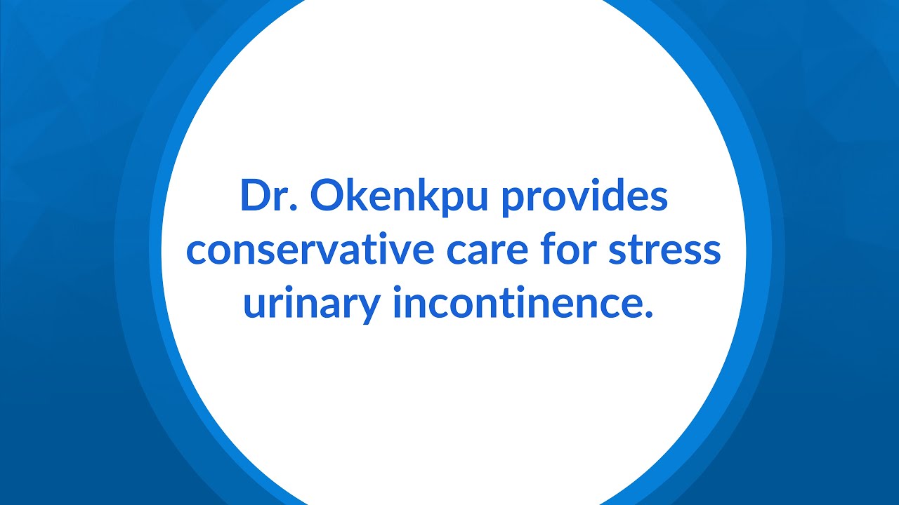 Crystal Okenkpu, PT, DPT, helps patients with urinary leakage