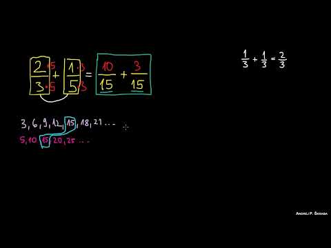 Addition et Soustraction de Fractions