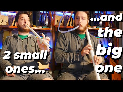 3 PVC Overtone Flutes I built: A Koncovka, Tabor Flute, and Fujara