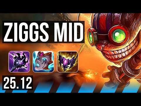 ZIGGS vs GALIO (MID) | 6k comeback, Dominating | KR Master | 25.12