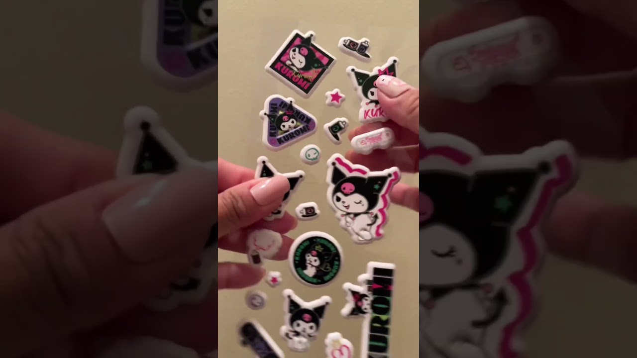 New Kuromi stickers! Mi nueva calcomanía #stickers #kuromi #stationery #sanrio #cutestickers