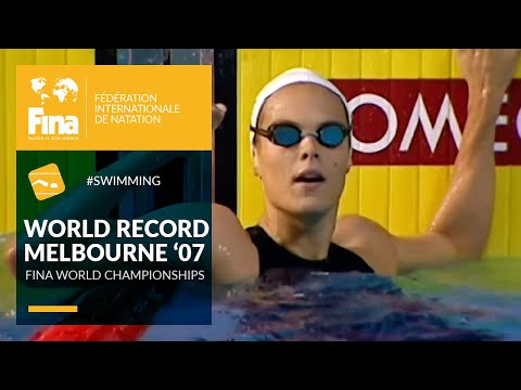 Laure Manaudou’s Stunning World Record at 2007 Melbourne FINA Worlds