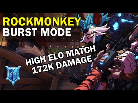 High Elo 172K Damage rockmonkey Viktor Paladins Competitive (Pro Player) BURST MODE