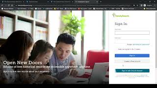 Logging onto Church Website and FamilySearch