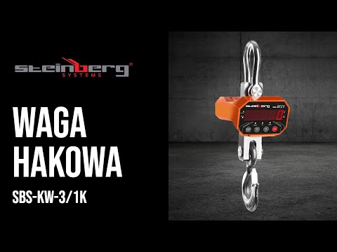 Video - Waga hakowa - 3000 kg / 1 kg - LED - cyfrowa - pilot 20 m