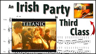 Titanic Soundtrack - An Irish Party in Third Class - Gaelic Storm - Violin cover