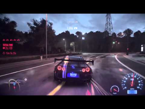 Need for Speed 2015 - Escaping Heat Level 5 With Two Popped Tyres