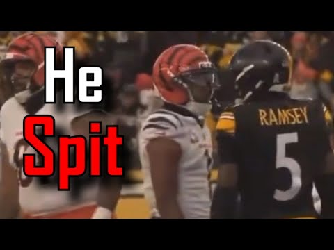 Turns out Ja'Marr Chase SPIT on Jalen Ramsey, which led to ejection | Pittsburgh Steelers Vs Bengals