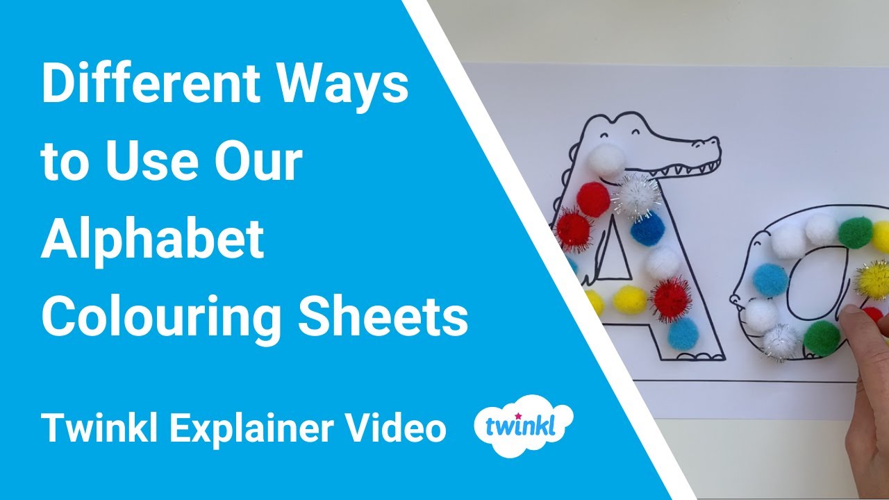 Different Ways to Use Our Alphabet Colouring Sheets