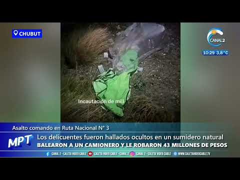 Chubut: Balearon a un camionero y le robaron 43 millones de pesos.