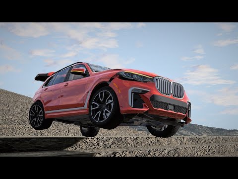 Car VS Stairs - BMW X7 Jumping on Stairway from Heaven