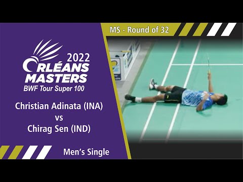 Christian Adinata Vs Chirag Sen #OrleansMasters2022 #OrleansMasters #Badminton #Indonesia