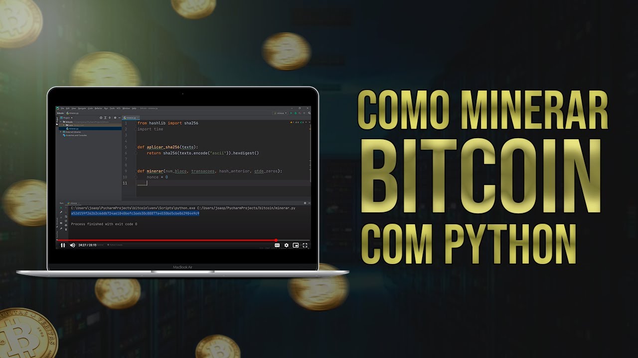 Como Minerar Bitcoin com Python (Código em Python para Minerar Bitcoin)