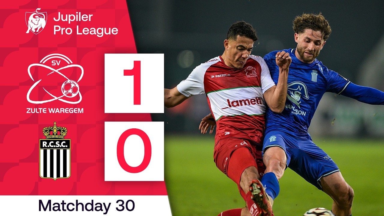 SV Zulte Waregem vs RC Sporting Charleroi Highlights