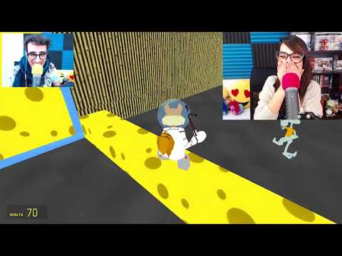 Corsa ad ostacoli con Spongebob/w Spjockey | GMOD ITA | #deathrun