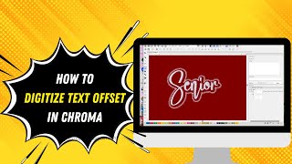 How to digitize| Text offset in Chroma Luxe| Ricoma Em1010