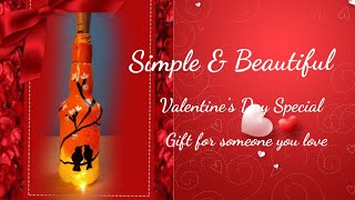 DIY valentine Day gift idea| Valentine Day gift idea| DIY valentine day special bottle craft