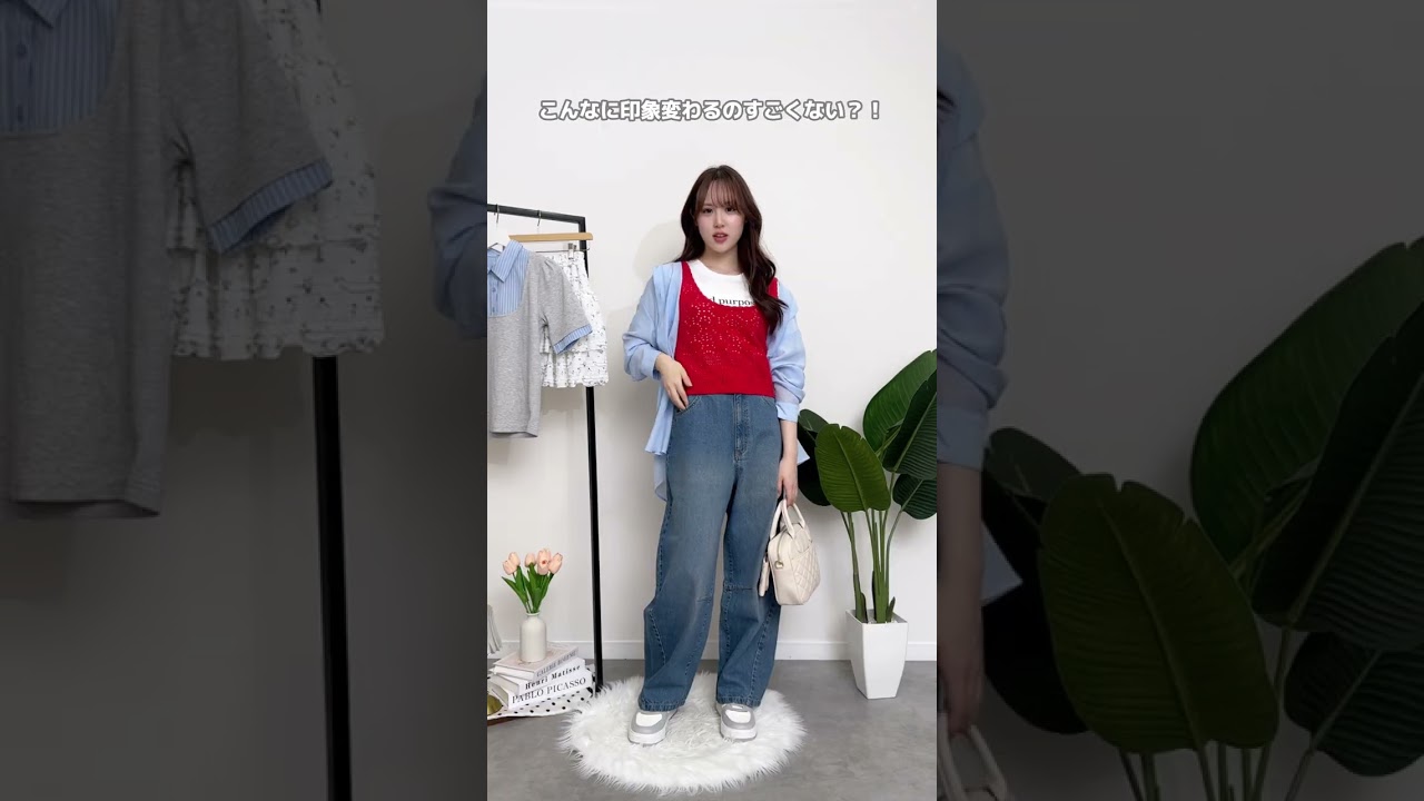 前半の動画もプロフから見てみてね💕 #Honeys #ハニーズ #ハニーズ購入品 #プチプラコーデ   #春服コーデ