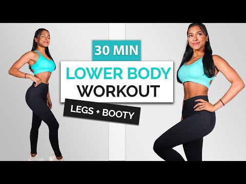 30 MIN LEAN LEGS + ROUND BOOTY Lower Body Workout - No Equipment, Beginner Friendly