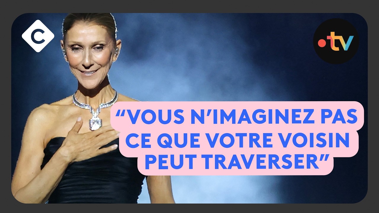 Céline Dion submergée par l’émotion sur scène