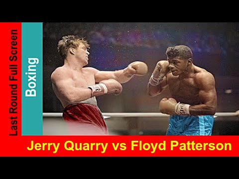 Jerry Quarry vs Floyd Patterson I, Widescreen Color Match Highlights, Draw Boxing Fight 1967