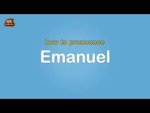 how to pronounce Emanuel 【Name】