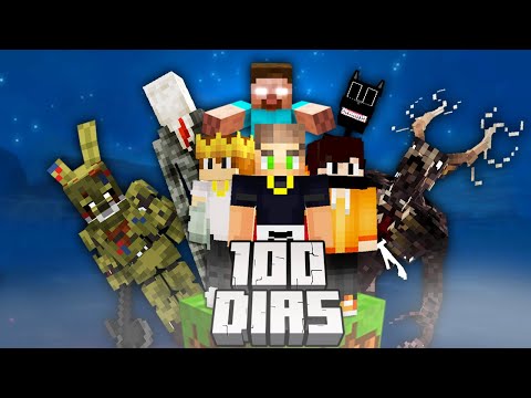 100 DIAS ZERANDO O MINECRAFT COM TODOS OS MODS DE TERROR QUE EXISTEM EM APENAS UM BLOCO EM TRIO