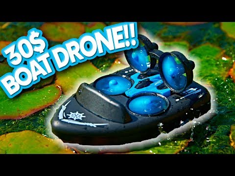 The 30$ Boat Drone Review (flies and sails)
