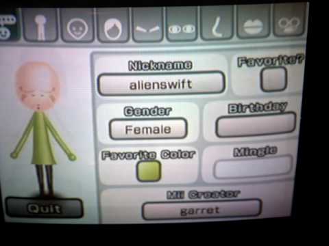 Some Anti-swift Miis That Me and Evan made