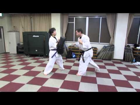 ミット稽古　コンビネーション