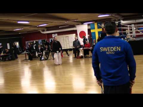 Kendo SM 2015, Herr - M.Strandh(White) vs R.Watanabe(Red)
